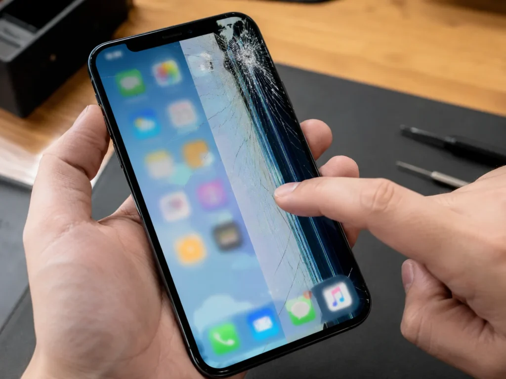 Iphone Cracked Touch Screen